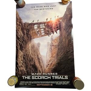 Maze Runner The Scorch Trials 2015 Original Movie Poster 27x40 Dylan O'Brien D/S
